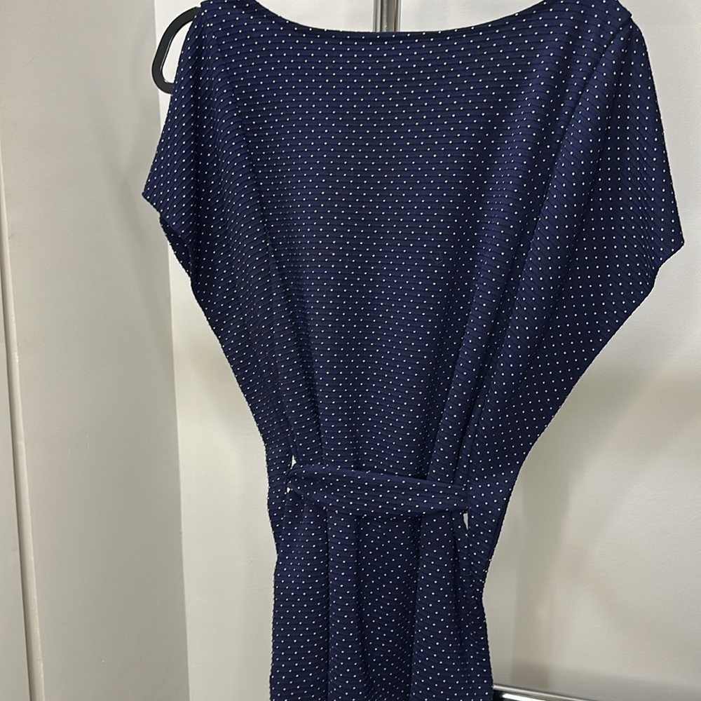 Banana Republic Split Flutter Sleeve Blouse with Belt and Scoop Neck, Size M - Picture 5 of 6